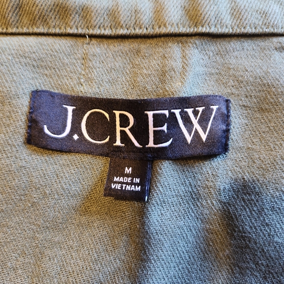 J Crew Army Olive Green Twill Field Cargo Jacket - Picture 2 of 12